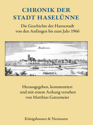 cover image of Chronik der Stadt Haselünne
